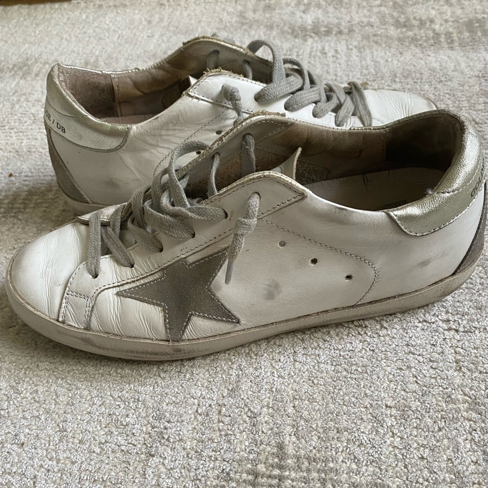 Golden Goose superstar size 37 - white gray silver